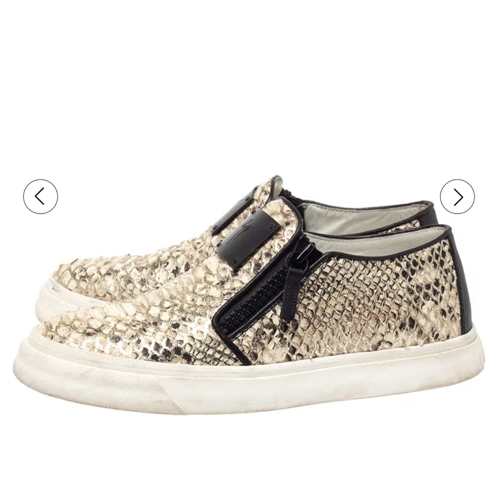 Giuseppe Zanotti Python Embossed Leather Devon Sn… - image 5